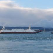 The Sandbanks ferry returning on November 20