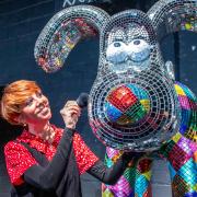 Emily Golden, creative lead of The Grand Appeal, with Gromit (Simon Boddy/The Grand Appeal/PA)