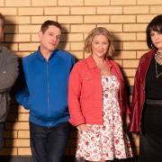 Gavin and Stacey: Finale cast members James Corden, Mathew Horne, Joanna Page, and Ruth Jones (BBC/Baby Cow Productions/Neil Bennett/PA)