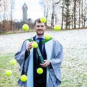 The sportsman follows in the footsteps of his brother Andy and mother Judy who are both honorary graduates of the University of Stirling (Elaine Livingstone/University of Stirling/PA)