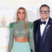 Amanda Holden and Alan Carr arrive for the Royal Variety Performance at the Royal Albert Hall in London (Ian West/PA)