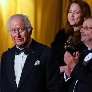 The King arrives for the Royal Variety Performance (Toby Melville/PA)