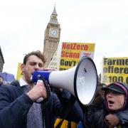 Farmers protest in central London over the changes to inheritance tax (IHT) rules in the Budget