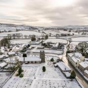 Fresh snow in Horton in Ribblesdale, North Yorkshire