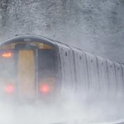 Rail services in the UK will be disrupted because of  amber weather warnings for snow, rain and wind