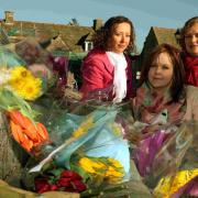 Clare Tuck, left, Emily Jayne, centre and Emma Lacey