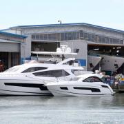 Sunseeker boat yard on Poole Quay