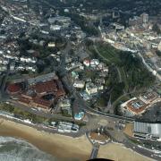 Aerial view of Bournemouth town centre