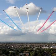 Red Arrows over Bournemouth