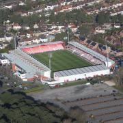 AFC Bournemouth's home ground, Vitality Stadium. Picture taken with thanks to Bliss Aviation