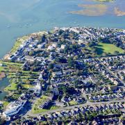 Aerial photo of Mudeford. Picture: Stephen Bath.