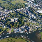 An aerial view of Christchurch