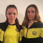 SIBLING SUCCESS: Poole’s Aimie (left) and Abbie Quarrie won 18 medals at Dorchester