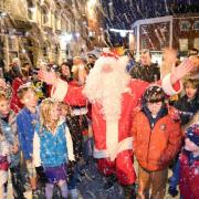 Wimborne Christmas lights switch on in the past