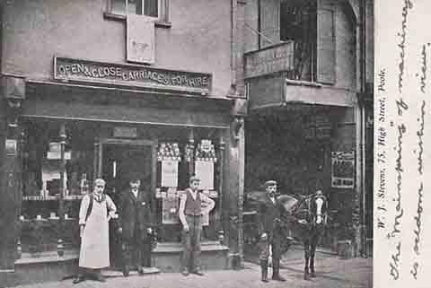 W J Stevens staff and premises, High Street, Poole