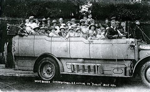 Wareham Congregational Church outing in 1924