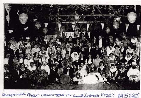 Richmond Park Lawn Tennis Club, Christmas 1920