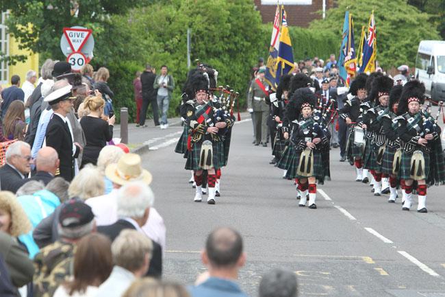 The sixth Burton Armed Forces and Veterans Day took place on Burton Village Green with a parade, service and entertainment