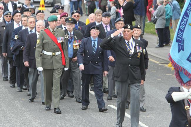 The sixth Burton Armed Forces and Veterans Day took place on Burton Village Green with a parade, service and entertainment