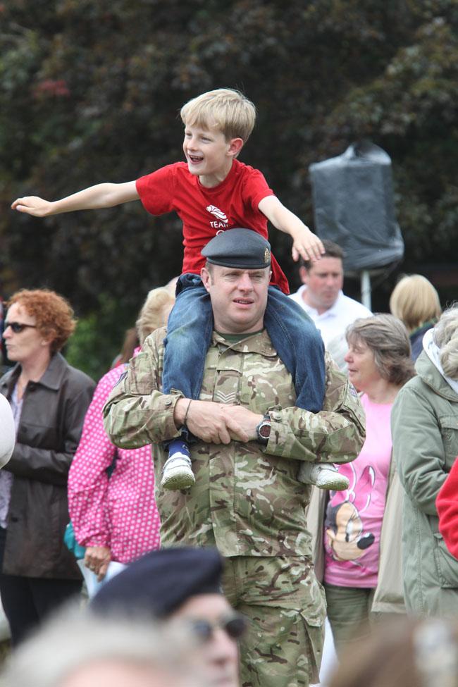 The sixth Burton Armed Forces and Veterans Day took place on Burton Village Green with a parade, service and entertainment