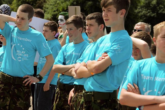 The annual Relay for Life in aid of Cancer Research UK takes place at Ferndown Leisure Centre.