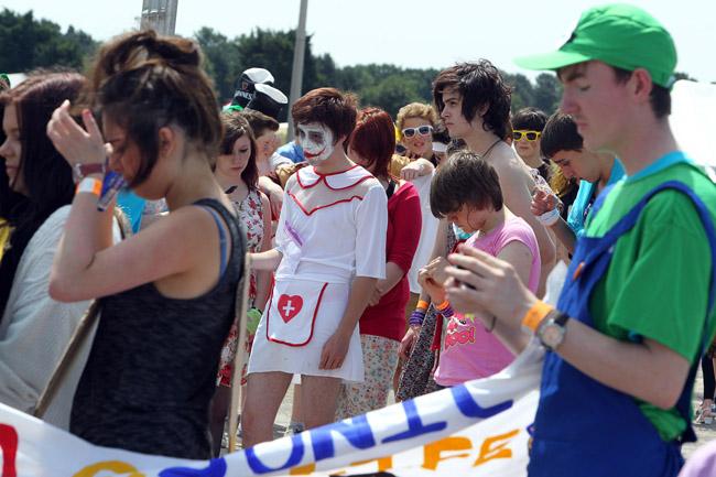 The annual Relay for Life in aid of Cancer Research UK takes place at Ferndown Leisure Centre.