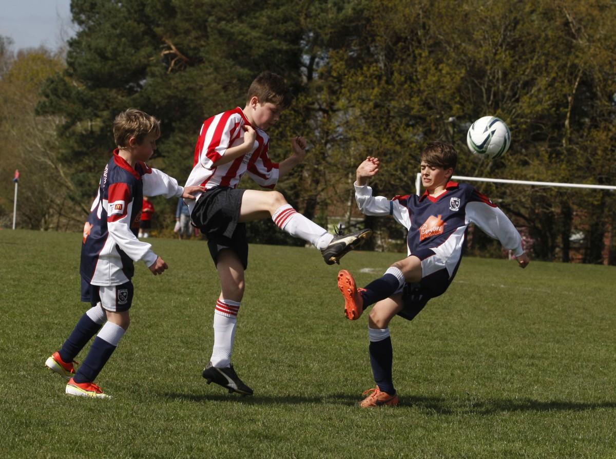 Bournemouth Youth Cup Finals Day 13th April 2014: Burton v Corfe Mullen Under 11s