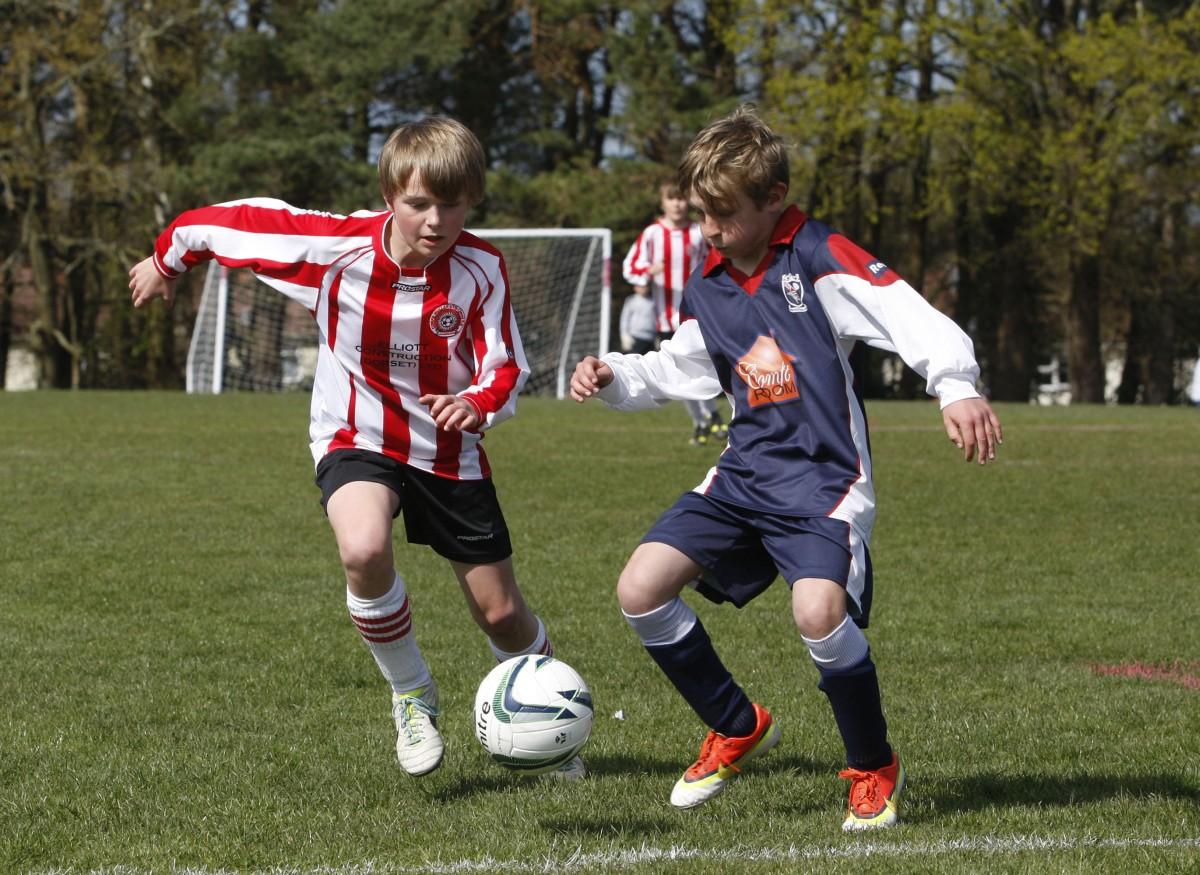 Bournemouth Youth Cup Finals Day 13th April 2014: Burton v Corfe Mullen Under 11s