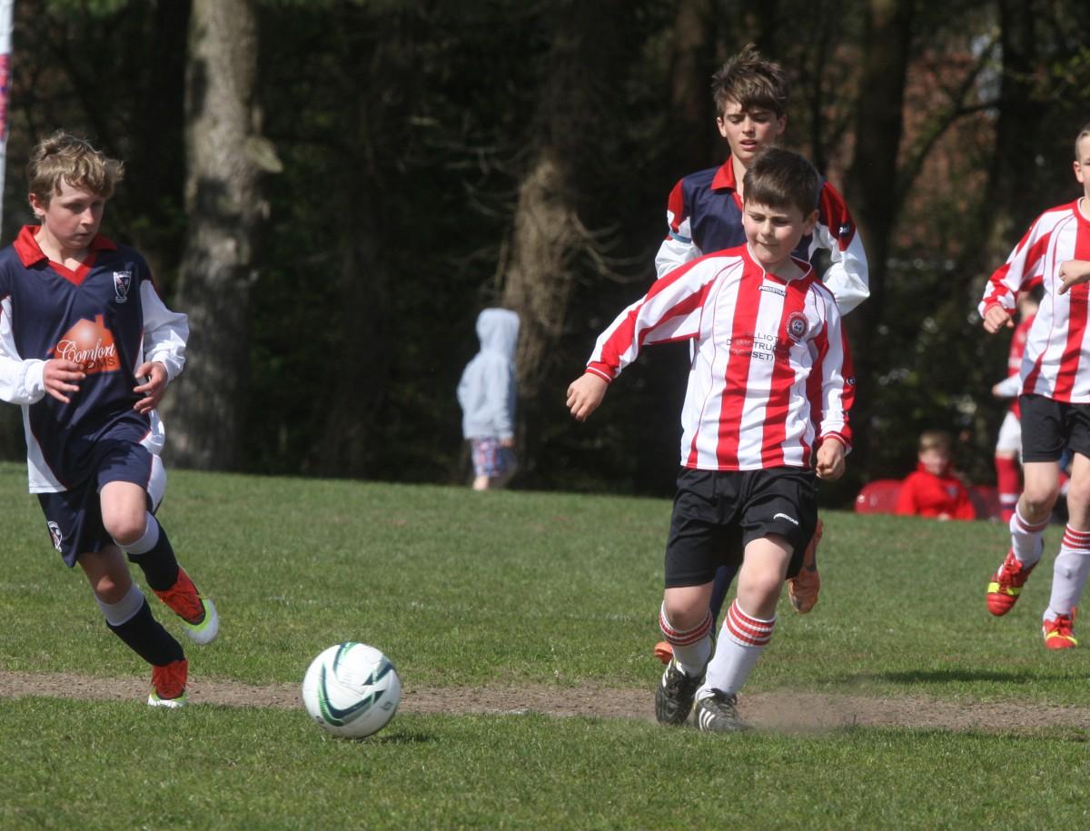 Bournemouth Youth Cup Finals Day 13th April 2014: Burton v Corfe Mullen Under 11s