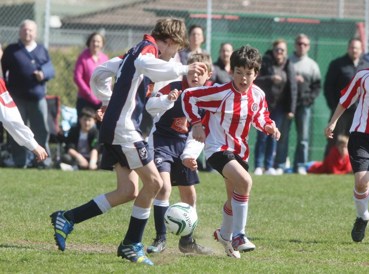 Bournemouth Youth Cup Finals Day 13th April 2014: Burton v Corfe Mullen Under 11s