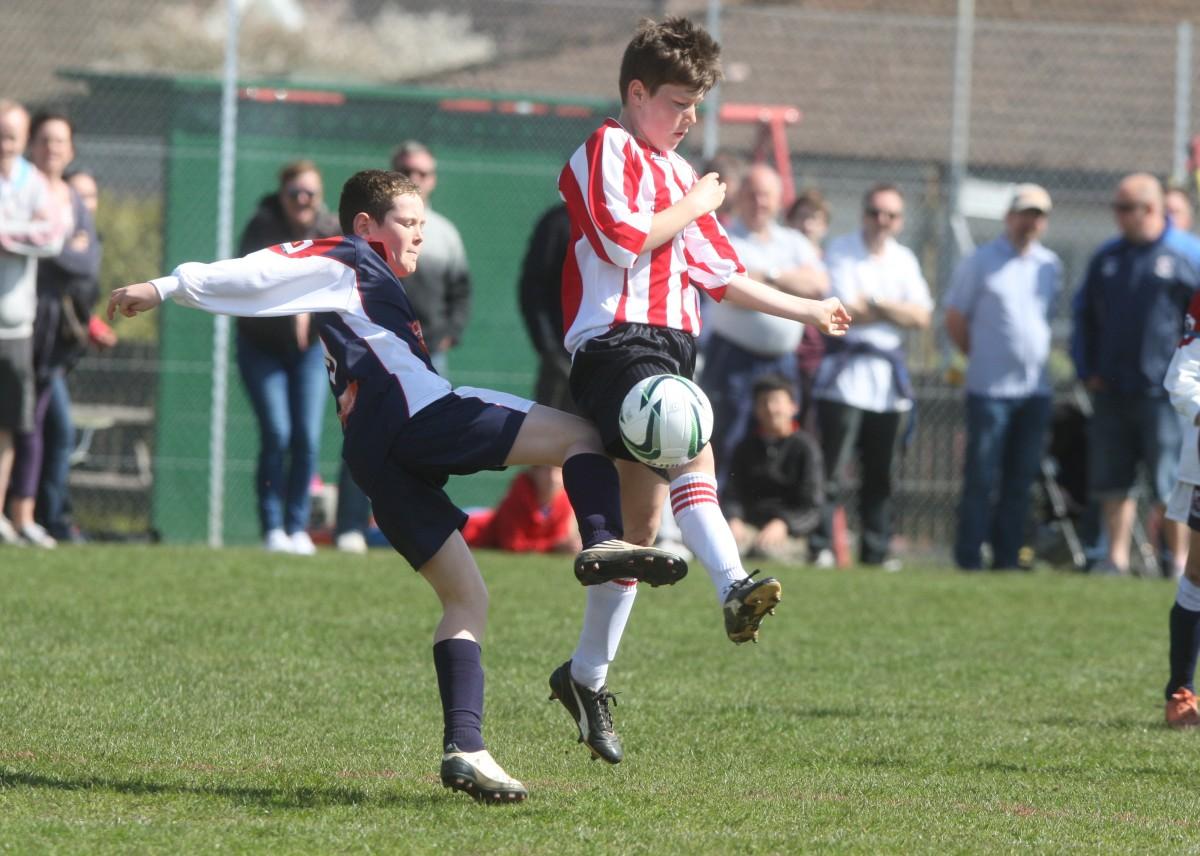 Bournemouth Youth Cup Finals Day 13th April 2014: Burton v Corfe Mullen Under 11s