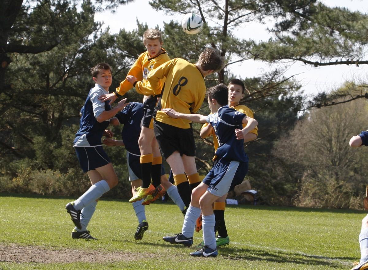 Branksome v Greenfields Under 14 on Bournemouth Youth Cup Finals Day, 13th April 2014