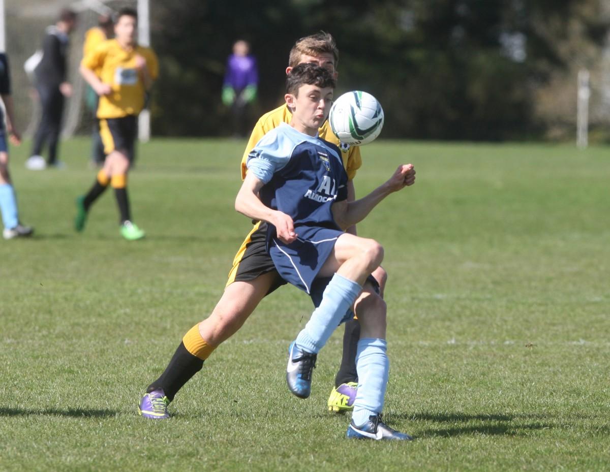 Branksome v Greenfields Under 14 on Bournemouth Youth Cup Finals Day, 13th April 2014