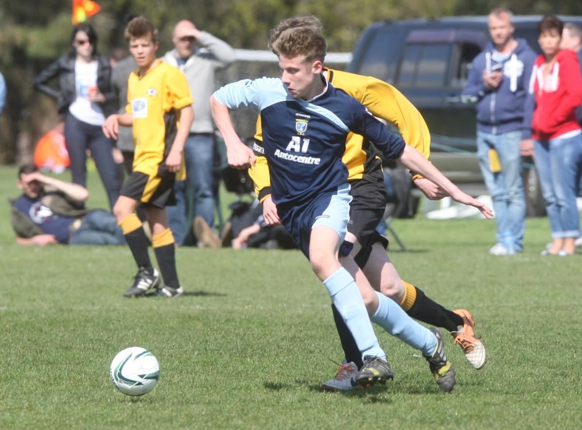 Branksome v Greenfields Under 14 on Bournemouth Youth Cup Finals Day, 13th April 2014