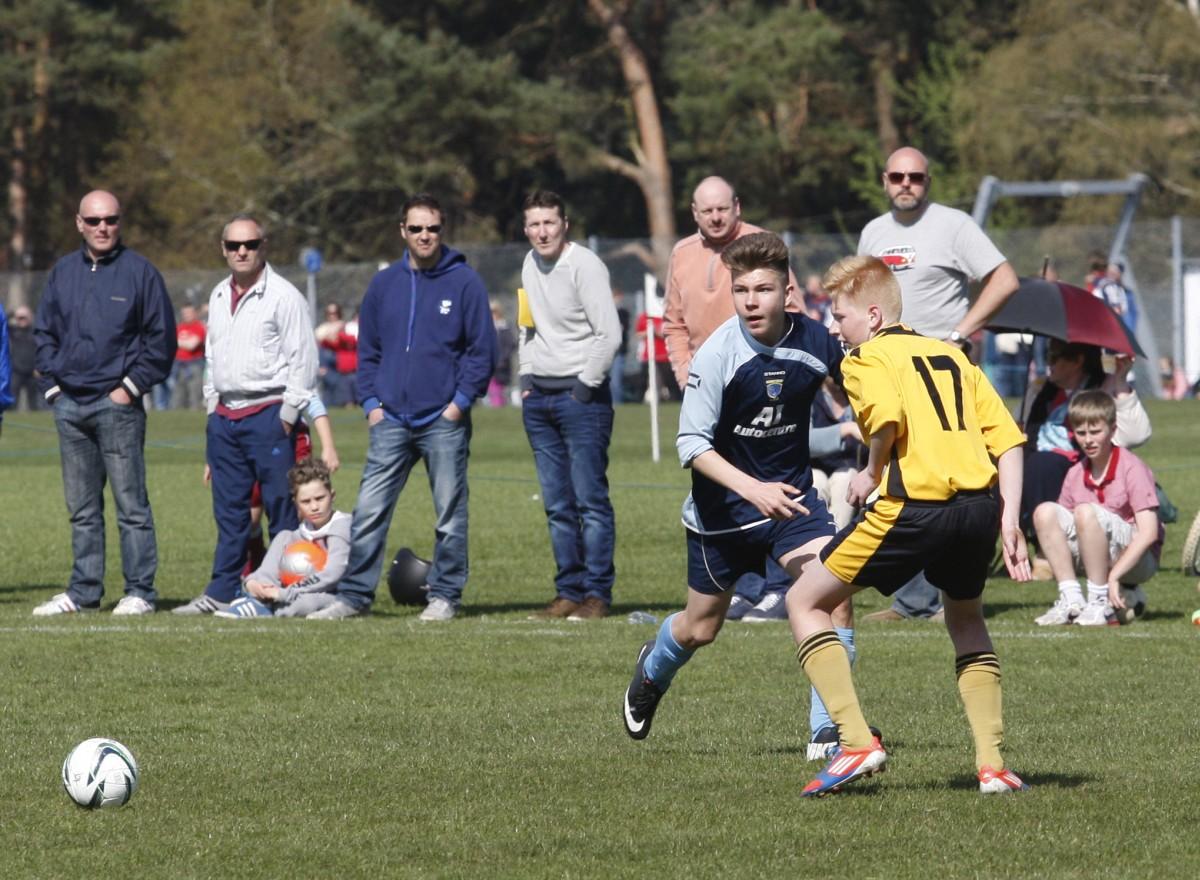 Branksome v Greenfields Under 14 on Bournemouth Youth Cup Finals Day, 13th April 2014