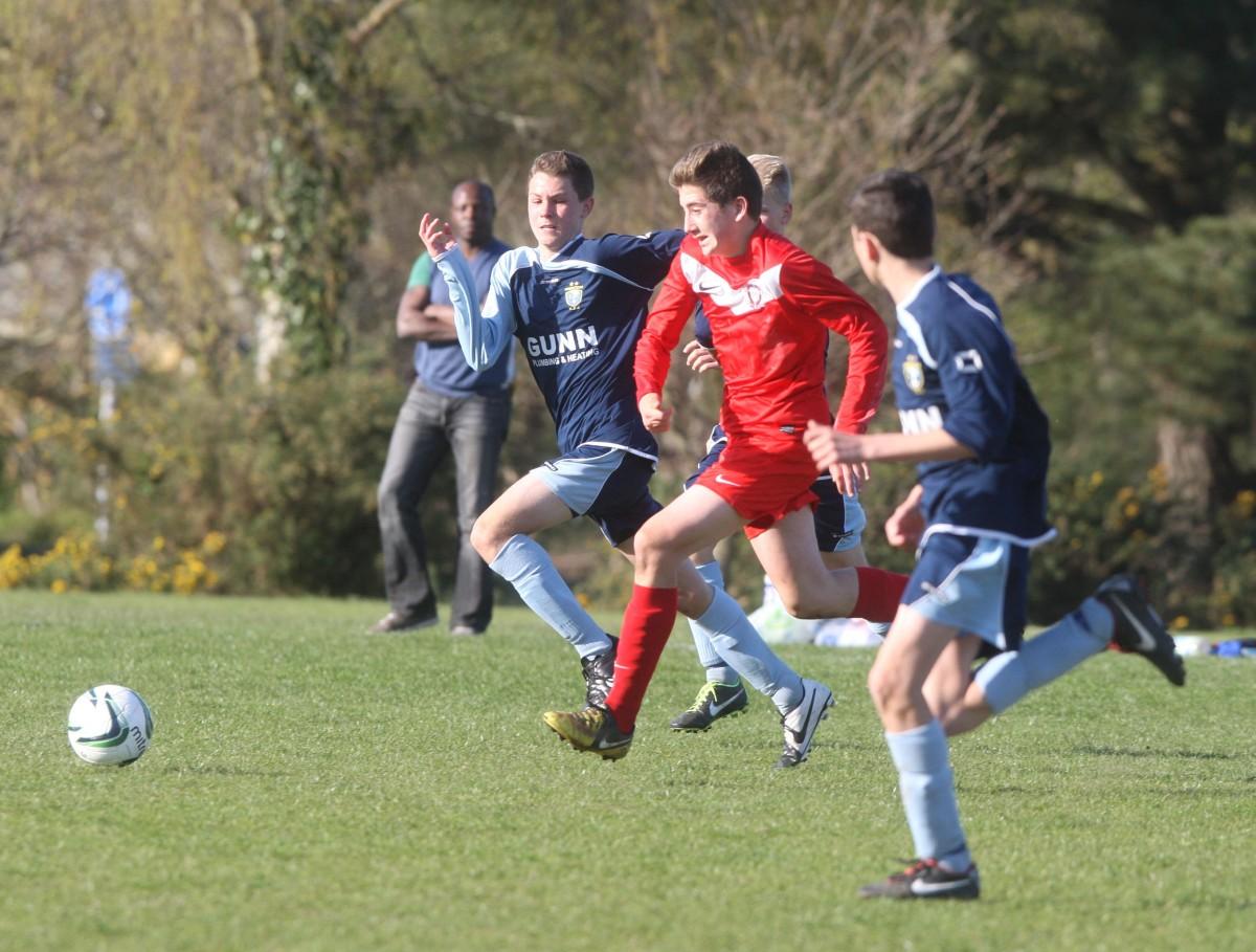 Greenfields v Ringwood Town Under 15 on Bournemouth Youth Cup Finals Day, 13th April 2014