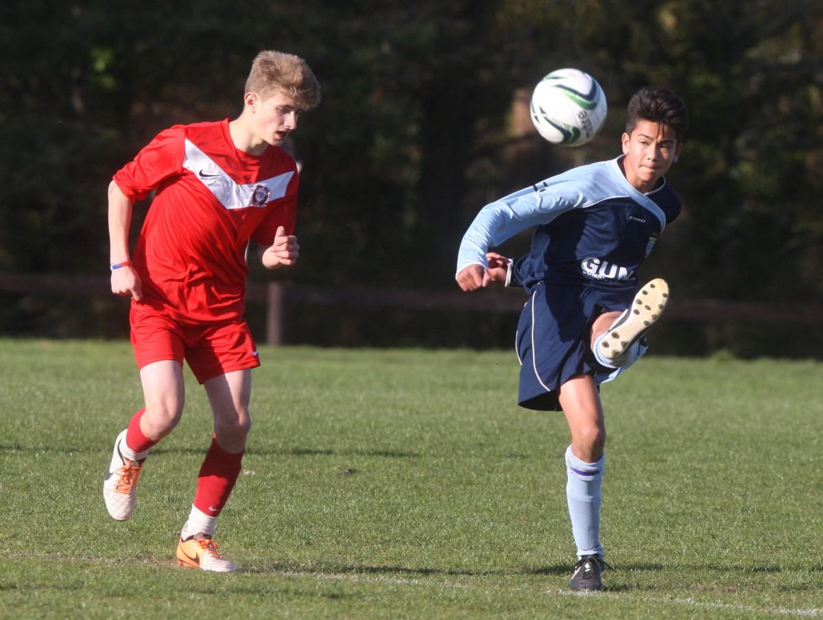 Greenfields v Ringwood Town Under 15 on Bournemouth Youth Cup Finals Day, 13th April 2014