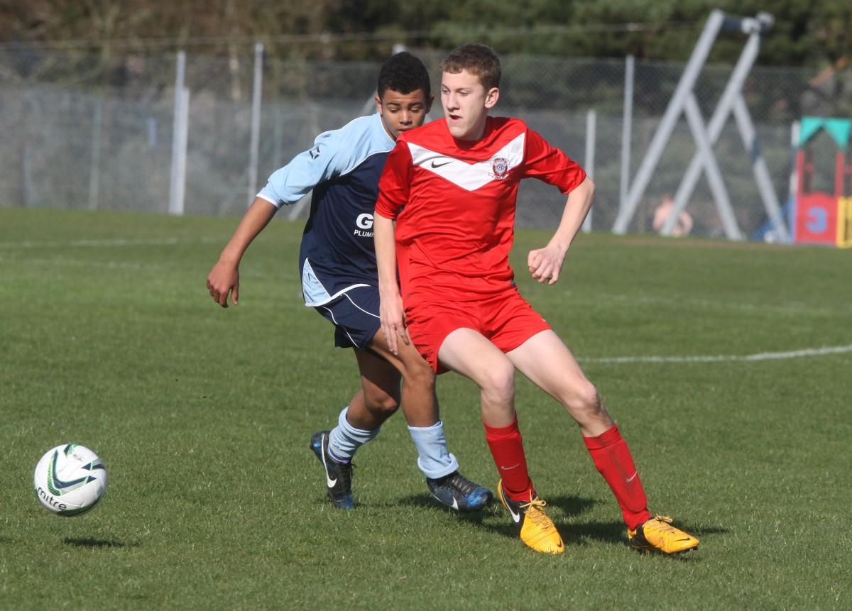 Greenfields v Ringwood Town Under 15 on Bournemouth Youth Cup Finals Day, 13th April 2014