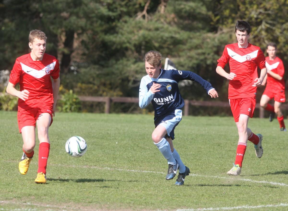 Greenfields v Ringwood Town Under 15 on Bournemouth Youth Cup Finals Day, 13th April 2014