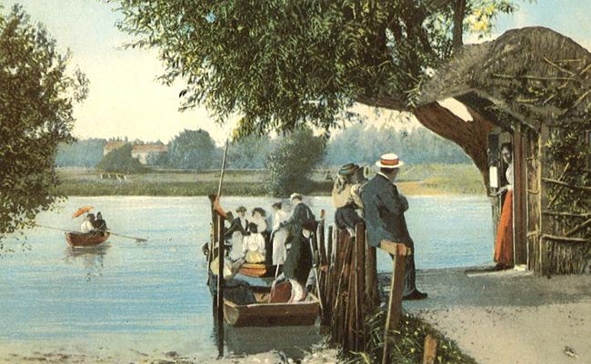 Postcard of Wick Ferry at Christchurch circa 1903 submited by Jim Clark