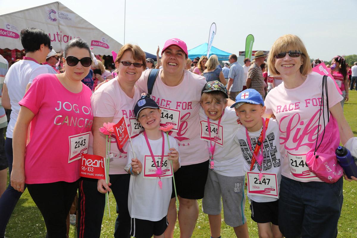 Pictures of the 5k AM and PM races from Poole Park Race For Life 2014