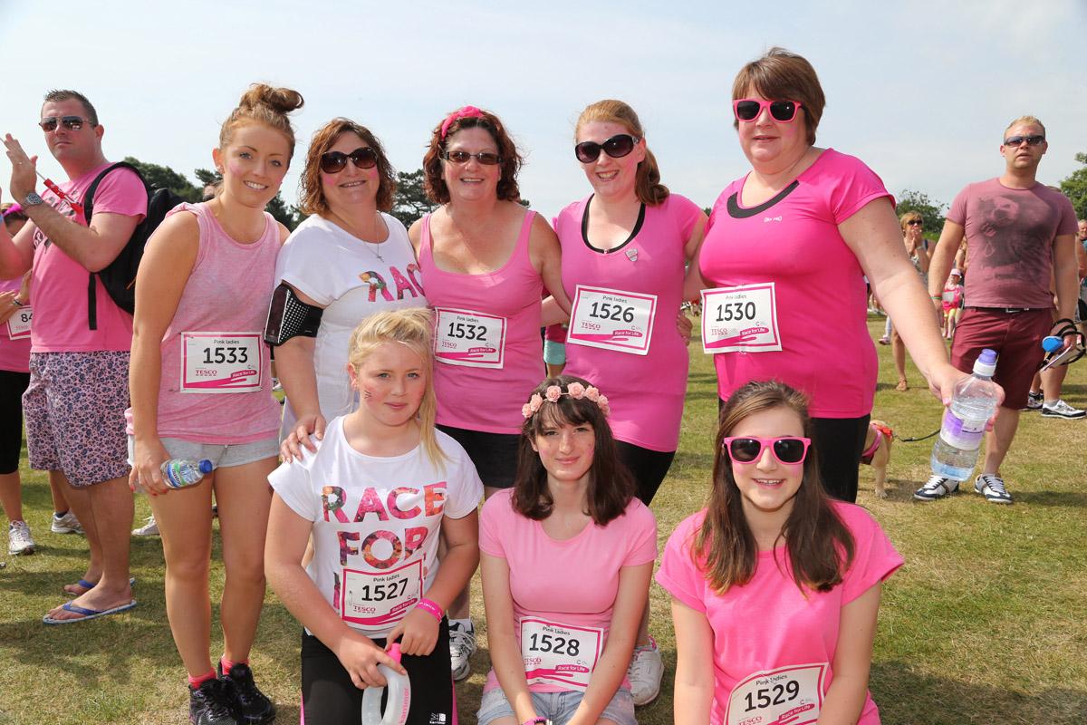 Pictures of the 5k AM and PM races from Poole Park Race For Life 2014