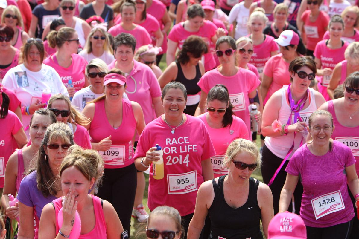 Pictures of the 5k AM and PM races from Poole Park Race For Life 2014