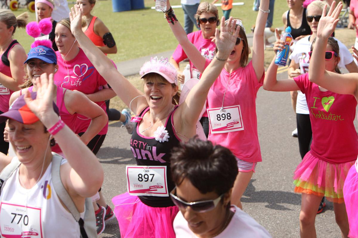 Pictures of the 5k AM and PM races from Poole Park Race For Life 2014