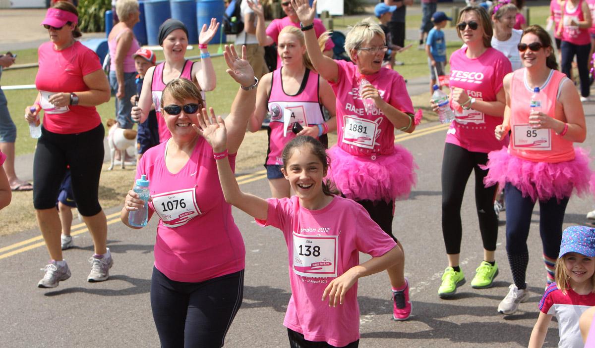 Pictures of the 5k AM and PM races from Poole Park Race For Life 2014