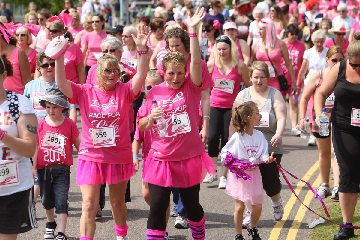 Pictures of the 5k AM and PM races from Poole Park Race For Life 2014