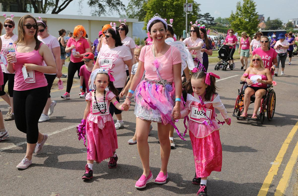 Pictures of the 5k AM and PM races from Poole Park Race For Life 2014