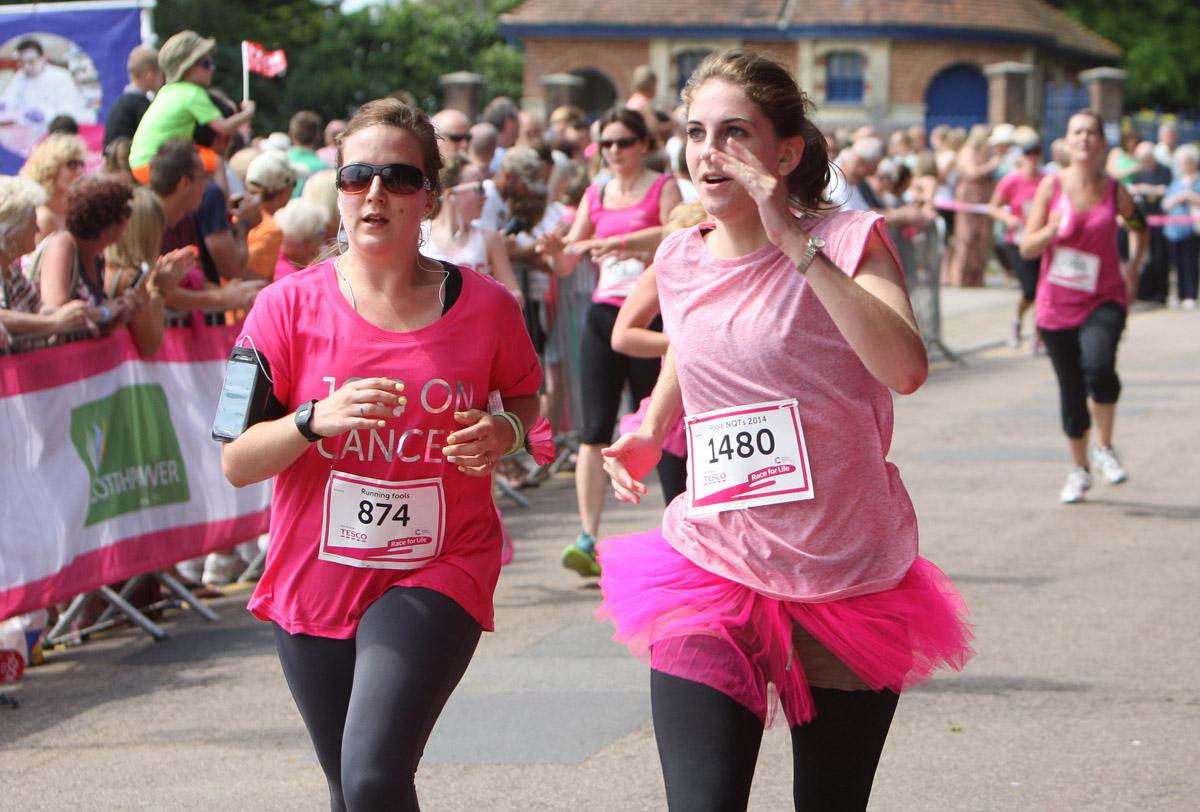 Pictures of the 5k AM and PM races from Poole Park Race For Life 2014