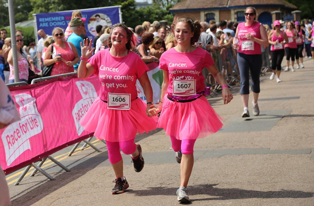 Pictures of the 5k AM and PM races from Poole Park Race For Life 2014