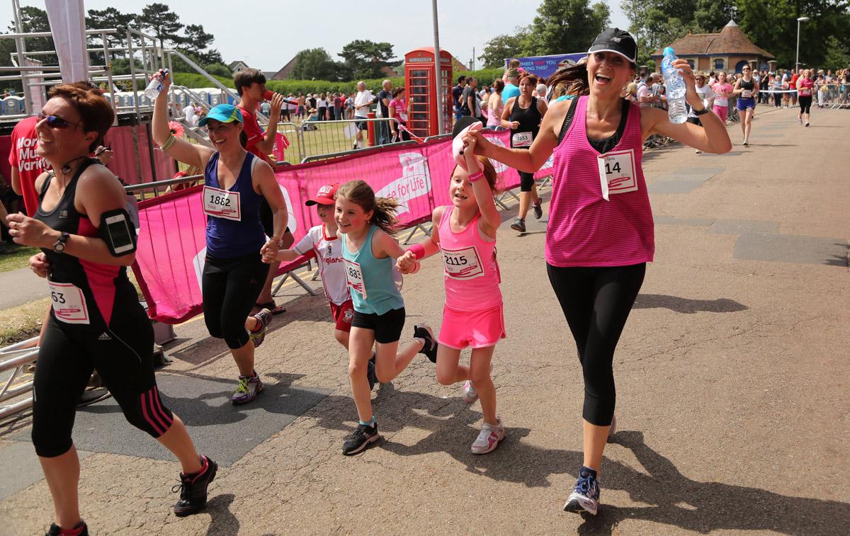 Pictures of the 5k AM and PM races from Poole Park Race For Life 2014